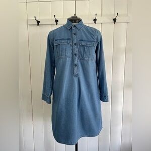 J.Crew Chambray Utility Pocket Dress
